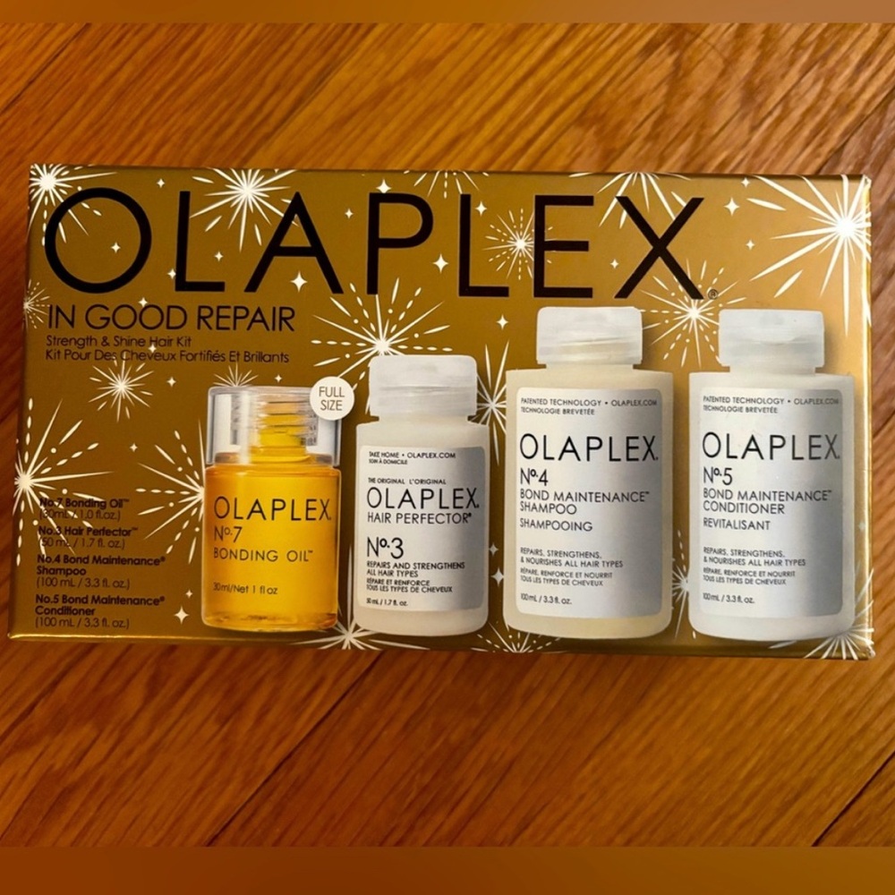 OLAPLEX Hair Repair Kit - Gold and White Packaging